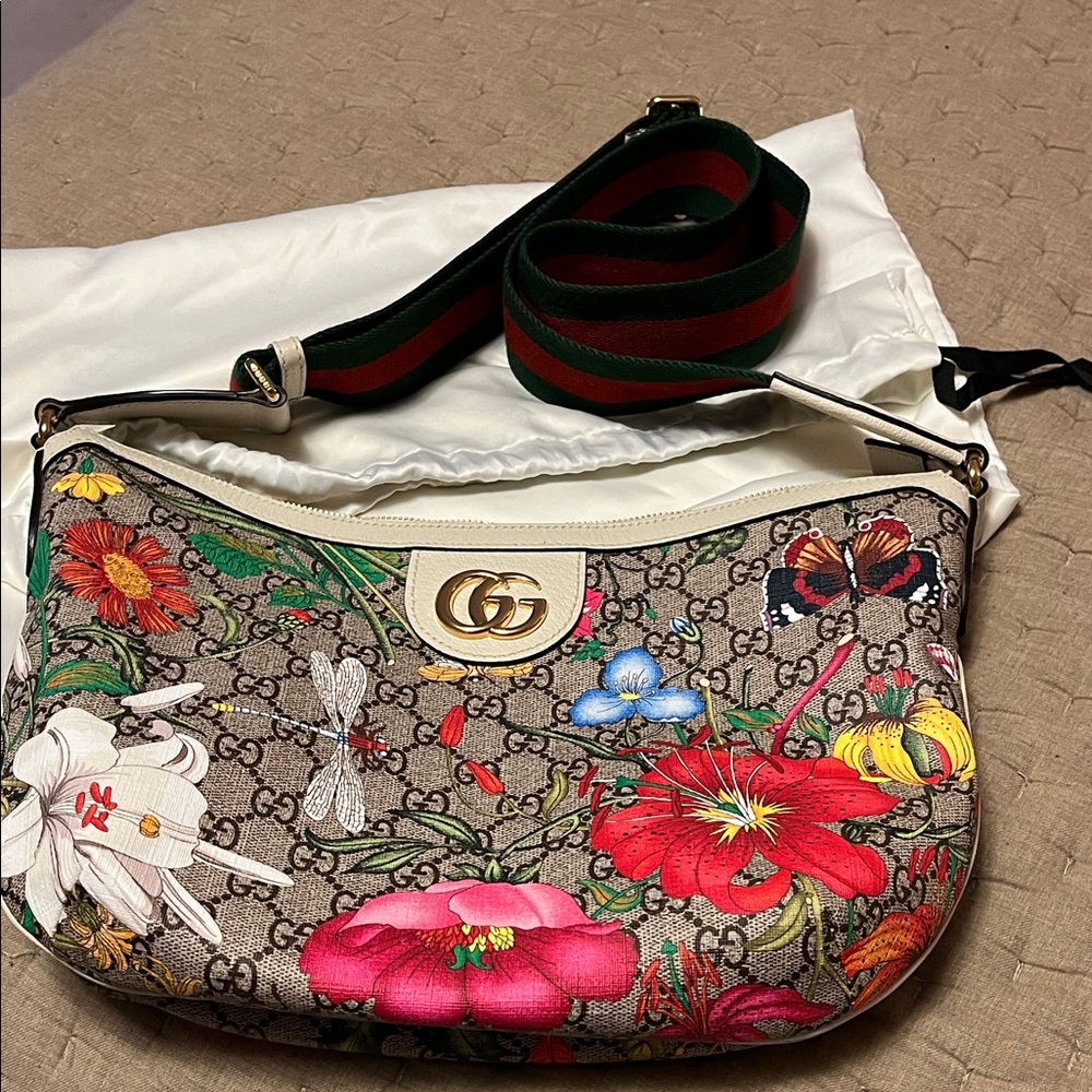 Gucci Multicolor Floral Shoulder Bag  perfect condition